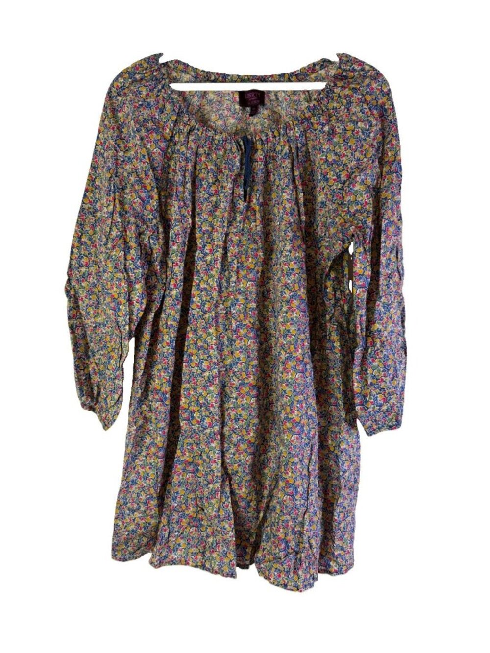 J.Crew Liberty Floral Shirt Top Puff Sleeve Tunic Peasant